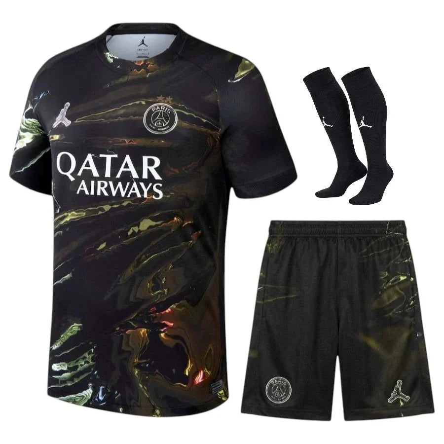 KITS ENFANT/JUNIOR PARIS SG NIGHT EDITION 2025-26 AVEC LES DEUX ÉTOILES ⭐️⭐️