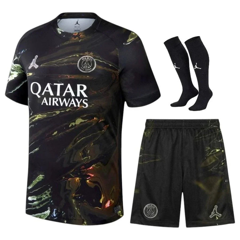 KITS ENFANT/JUNIOR PARIS SG NIGHT EDITION 2025-26 AVEC LES DEUX ÉTOILES ⭐️⭐️