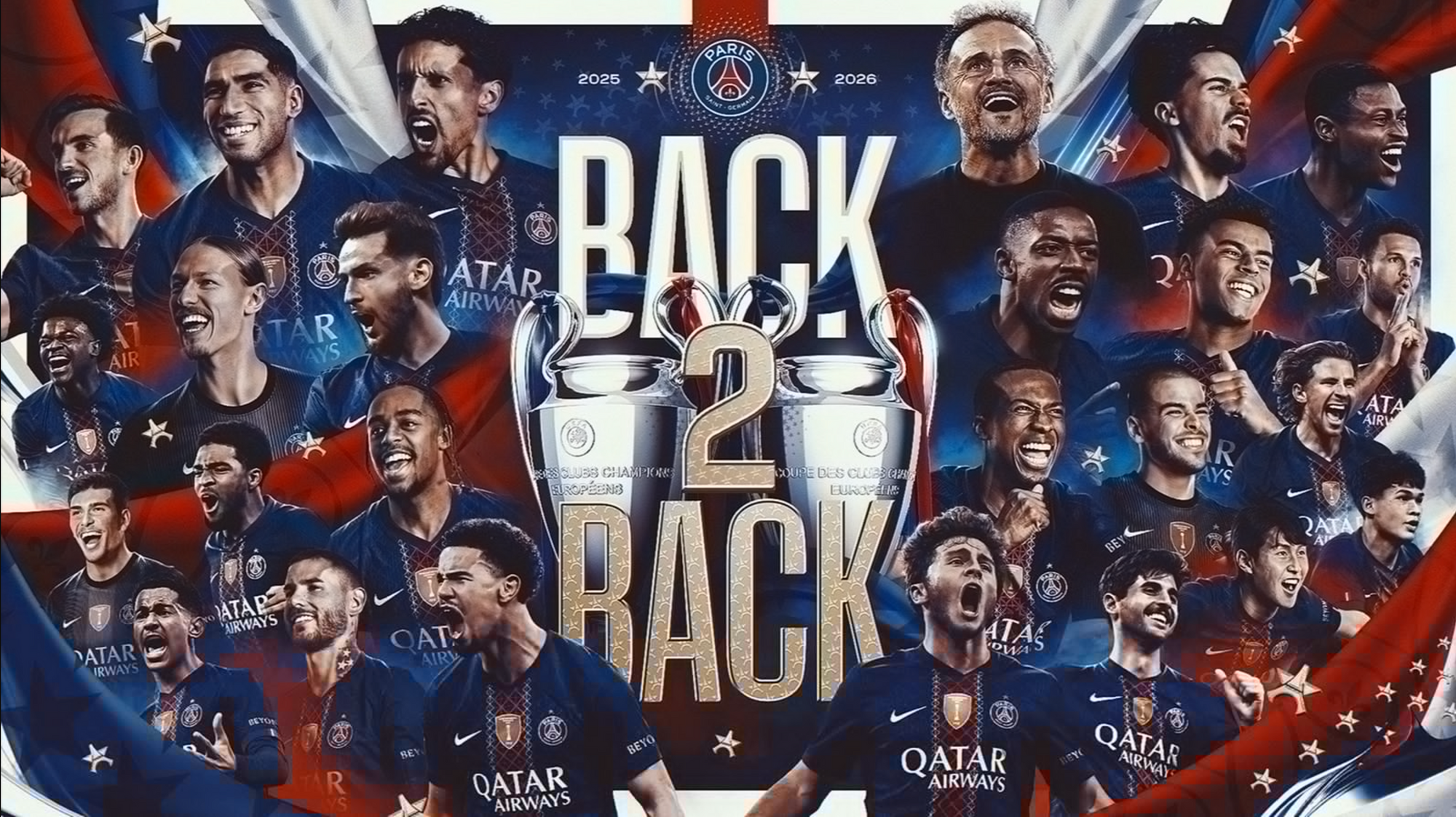 Ligue des Champions 2026 - Maillot Collector Champions d'Europe