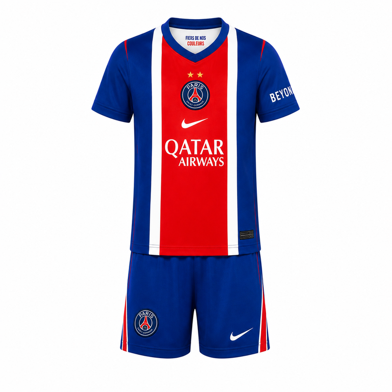 KITS ENFANT/JUNIOR DOMICILE PARIS SG 2026-2027 AVEC LES DEUX ÉTOILES ⭐️⭐️